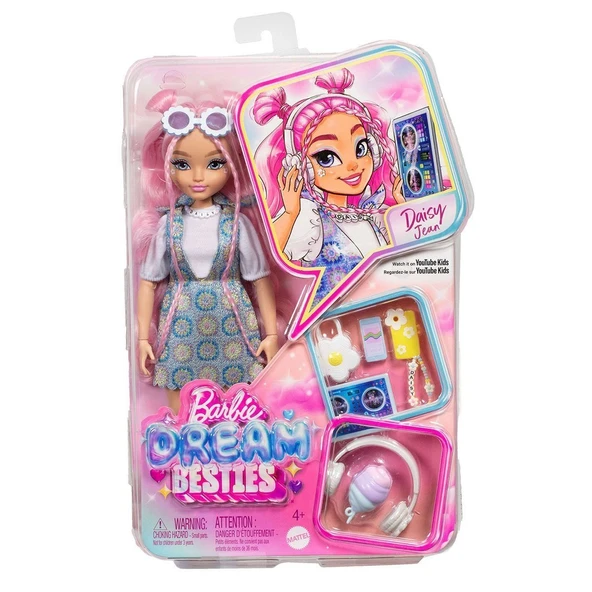 YUMURCAK TOYZ JDD74 Barbie Dream Besties Ana Karakter Bebek Daisy Kız Erkek Çocuk Oyuncak Eğitici Oyuncaklar ürün görseli 1