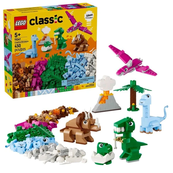 YUMURCAK TOYZ 11041 Lego Classic Yaratıcı Dinozorlar 450 parça +5 yaş Kız Erkek Çocuk Oyuncak Eğitici Oyuncaklar ürün görseli 1