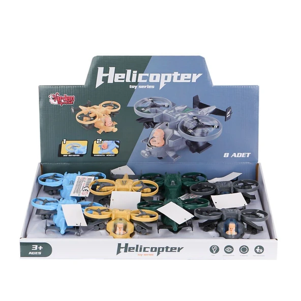 YUMURCAK TOYZ MXT-3616 Sürtmeli Askeri Helikopter - 1adet Stokta Olan Gönderilir Kız Erkek Çocuk Oyuncak Eğitici O ürün görseli 1