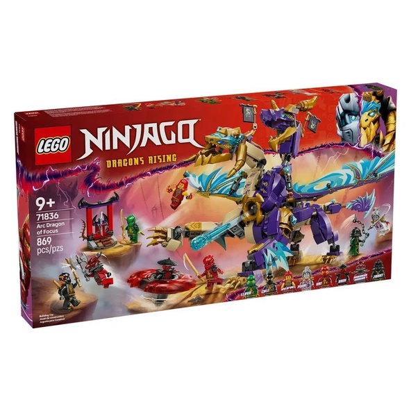 YUMURCAK TOYZ 71836 Lego Ninjago Focusun Ark Ejderhası 869 parça +9 yaş Kız Erkek Çocuk Oyuncak Eğitici Oyuncaklar ürün görseli 1