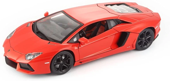 YUMURCAK TOYZ Bburago 1:18 Lamborghini Aventador LP700-4 Turuncu Model Araba Kız Erkek Çocuk Oyuncak Eğitici Oyunc ürün görseli 1