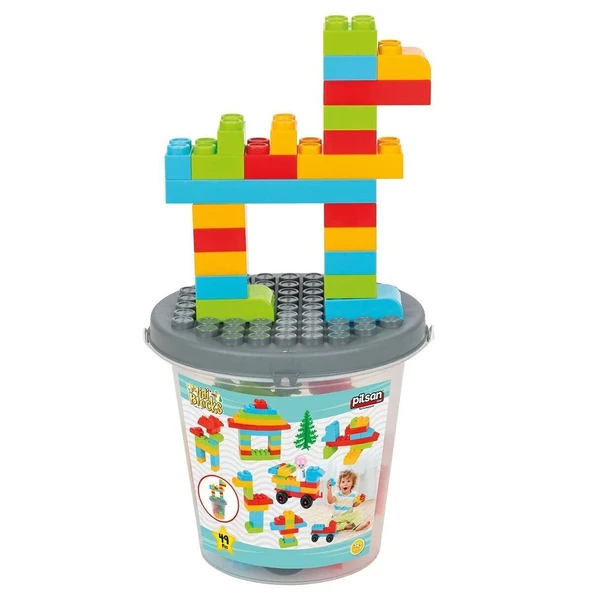 YUMURCAK TOYZ 03 586 Midi Blok Seti -Pilsan Oyuncak Kız Erkek Çocuk Oyuncak Eğitici Oyuncaklar ürün görseli 1