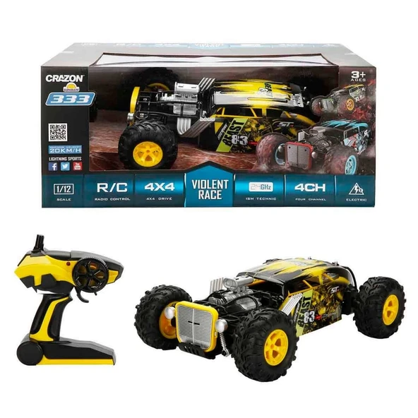 YUMURCAK TOYZ 1:12 USB Şarjlı Uzaktan Kumandalı 4x4 Off Road Araba - S00005014 Kız Erkek Çocuk Oyuncak Eğitici Oyu ürün görseli 1