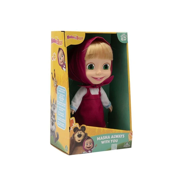YUMURCAK TOYZ MHA41000 Maşa ve Koca Ayı - 23cm Masha Doğum Günü Bebeği Kız Erkek Çocuk Oyuncak Eğitici Oyuncaklar ürün görseli 1