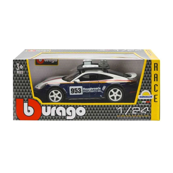 YUMURCAK TOYZ 28029 Burago 1:24 Porsche 911 Dakar Model Araba -Sunman Kız Erkek Çocuk Oyuncak Eğitici Oyuncaklar ürün görseli 1