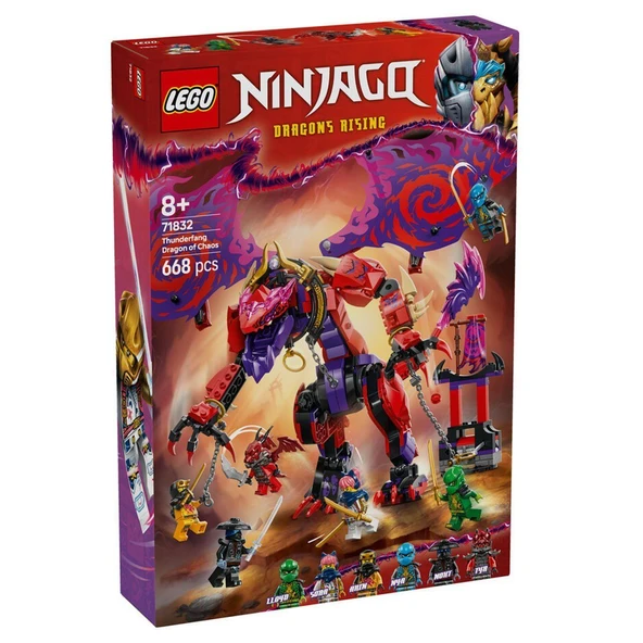 YUMURCAK TOYZ 71832 Lego Ninjago Thunderfang Kaos Ejderhası 668 parça +8 yaş Kız Erkek Çocuk Oyuncak Eğitici Oyunc ürün görseli 1
