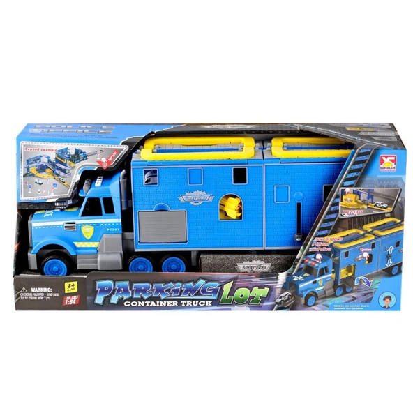 YUMURCAK TOYZ 4345 Sesli Işıklı Transporter Garaj Seti Kız Erkek Çocuk Oyuncak Eğitici Oyuncaklar ürün görseli 1