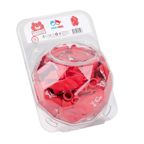 YUMURCAK TOYZ STR-119 Seni Seviyorum Balonu 100lü Kız Erkek Çocuk Oyuncak Eğitici Oyuncaklar ürün görseli 1