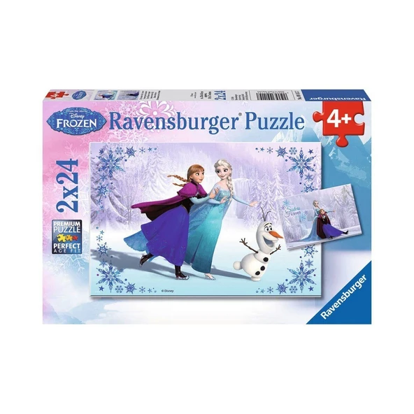 YUMURCAK TOYZ 91157 Frozen II Sisters Forever 2x24 parça Ravensburger Puzzle Kız Erkek Çocuk Oyuncak Eğitici Oyunc ürün görseli 1