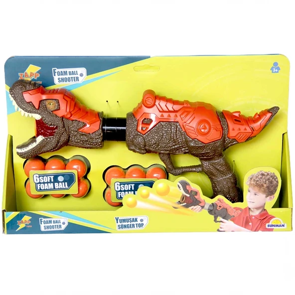 YUMURCAK TOYZ Yumuşak Sünger Top Atan Dinozor Oyuncak - S01003620 Kız Erkek Çocuk Oyuncak Eğitici Oyuncaklar ürün görseli 1