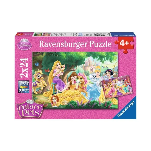YUMURCAK TOYZ 89529 Disney Palace Pets 2x24 parça Ravensburger Puzzle Kız Erkek Çocuk Oyuncak Eğitici Oyuncaklar ürün görseli 1
