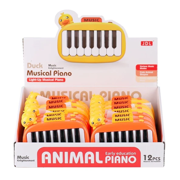 YUMURCAK TOYZ 8897-1B Ördek Işıklı Müzikal Piano - 1adet Fiyatıdır Kız Erkek Çocuk Oyuncak Eğitici Oyuncaklar ürün görseli 1