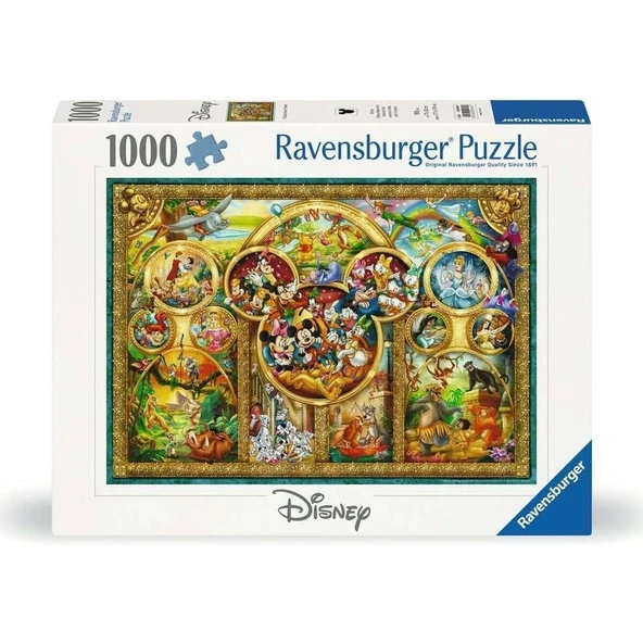 YUMURCAK TOYZ 12000469 En Güzel Disney Teması 1000 parça Ravensburger Puzzle Kız Erkek Çocuk Oyuncak Eğitici Oyunc ürün görseli 1