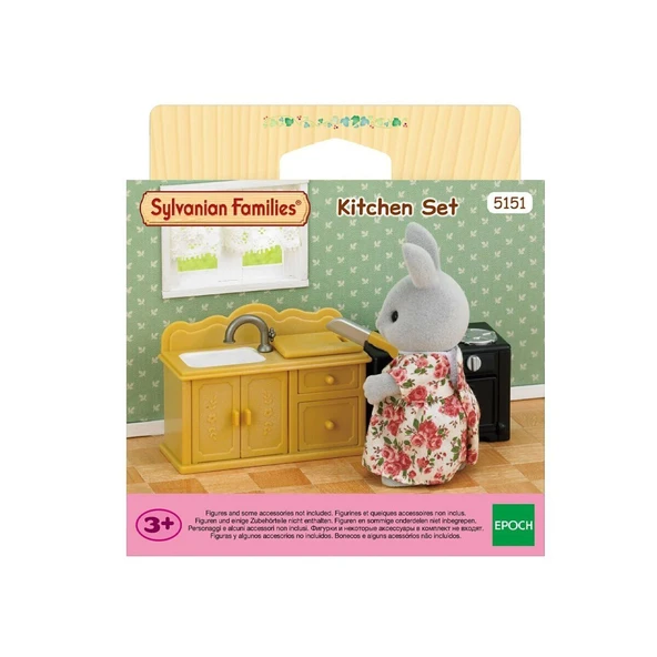 YUMURCAK TOYZ 5151 Sylvanian Families Mutfak Lavabo Seti (figürler dahil değildir) +3 yaş Kız Erkek Çocuk Oyuncak ürün görseli 1