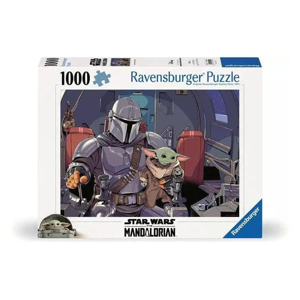 YUMURCAK TOYZ 120005124 Star Wars:The Mandalorian 1000 parça Ravensburger Puzzle Kız Erkek Çocuk Oyuncak Eğitici O ürün görseli 1