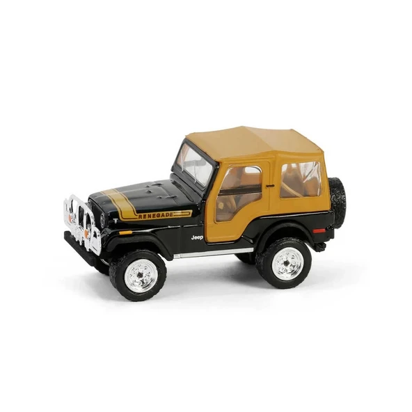 YUMURCAK TOYZ Greenlight 1/64 All-Terrain Series 16- 1976 Jeep CJ-5 Renegade Kız Erkek Çocuk Oyuncak Eğitici Oyunc ürün görseli 1