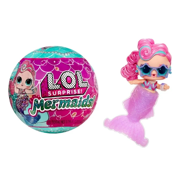 YUMURCAK TOYZ L.O.L Tots Deniz Kızı Bebekleri - ILL510604 Kız Erkek Çocuk Oyuncak Eğitici Oyuncaklar ürün görseli 1