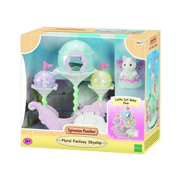 YUMURCAK TOYZ 5827 Sylvanian Families Çiçekli Masal Gökyüzü Gemisi +4 yaş Kız Erkek Çocuk Oyuncak Eğitici Oyuncakl ürün görseli 1