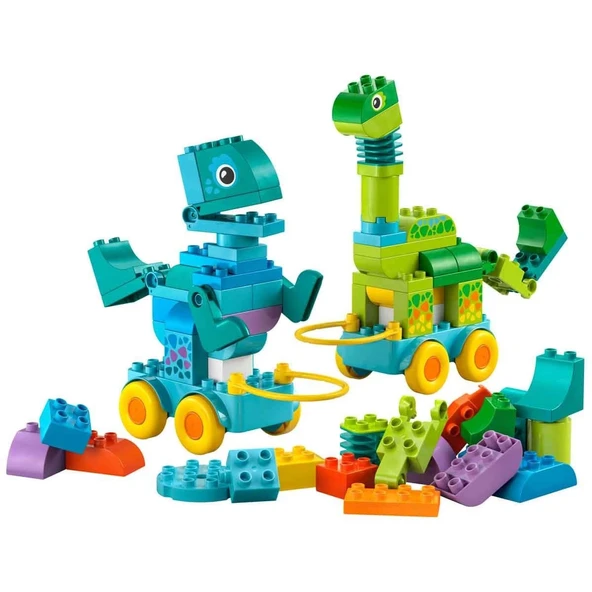 YUMURCAK TOYZ LEGO DUPLO Kasabası 3’ü 1 Arada Tekerlekli Dinozorlar 10451 Kız Erkek Çocuk Oyuncak Eğitici Oyuncakl ürün görseli 1