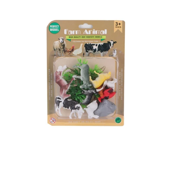 YUMURCAK TOYZ H4 Kartelalı Çiftlik Hayvanları Kız Erkek Çocuk Oyuncak Eğitici Oyuncaklar ürün görseli 1