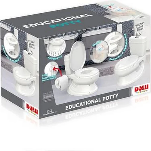 YUMURCAK TOYZ Dolu Nuve Potty Lazımlık 2 in 1 Bej Kız Erkek Çocuk Oyuncak Eğitici Oyuncaklar ürün görseli 1