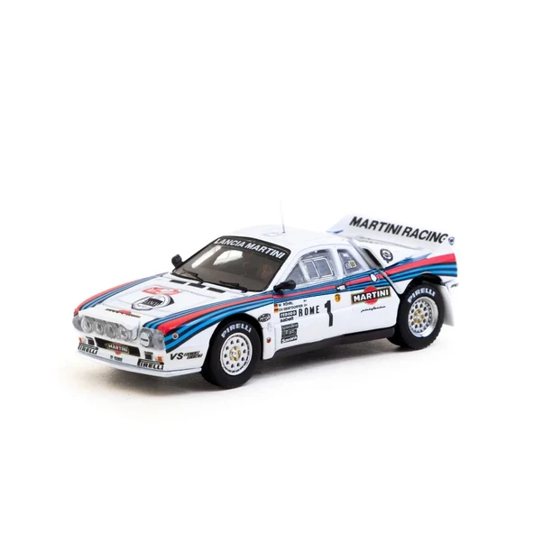 YUMURCAK TOYZ Tarmac Works 1/64 Lancia 037 Rally Rally Monte Carlo 1983 #1 with Tarmac Cards Kız Erkek Çocuk Oyunc ürün görseli 1
