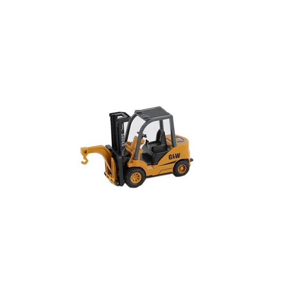 YUMURCAK TOYZ SZT-9967 Sürtmeli Metal İnşaat Aracı Forklift Kız Erkek Çocuk Oyuncak Eğitici Oyuncaklar ürün görseli 1