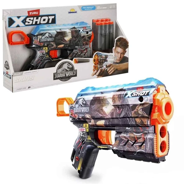 YUMURCAK TOYZ X-SHOT SÜNGER ATAN JURASSİC WORLD SKINS Kız Erkek Çocuk Oyuncak Eğitici Oyuncaklar ürün görseli 1
