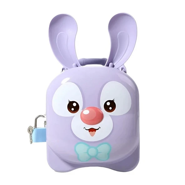 YUMURCAK TOYZ Kilitli Metal Kulak Kumbara Kız Erkek Çocuk Oyuncak Eğitici Oyuncaklar ürün görseli 1