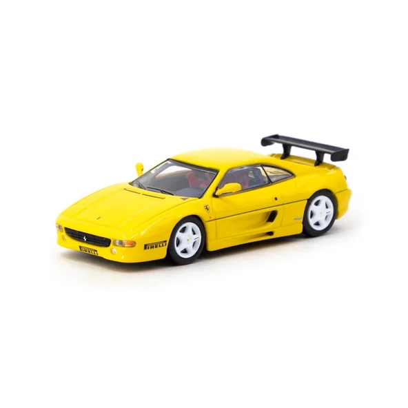 YUMURCAK TOYZ Tarmac Works X iXO Models 1/64 Ferrari F355 Challenge Yellow Kız Erkek Çocuk Oyuncak Eğitici Oyuncak ürün görseli 1