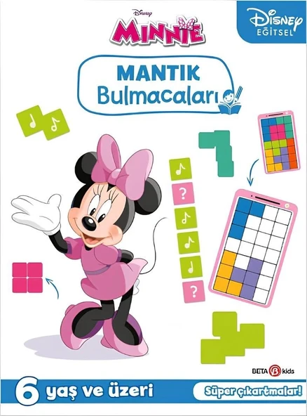 YUMURCAK TOYZ Disney Eğitsel Minnie Çıkartmalı Mantık Bulmacaları Kız Erkek Çocuk Oyuncak Eğitici Oyuncaklar ürün görseli 1
