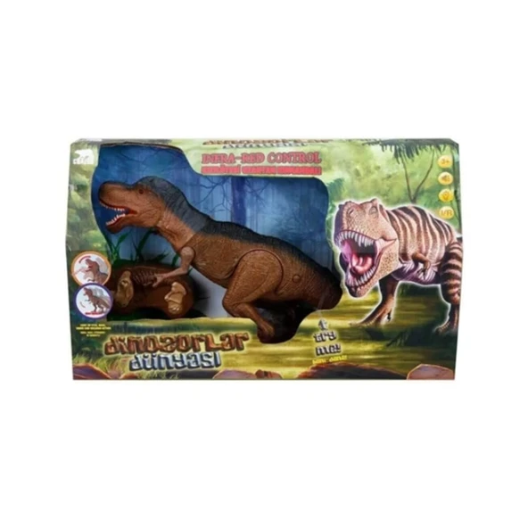 YUMURCAK TOYZ Crazoo Infrared Kumandalı Sesli ve Işıklı Hareketli Dinozor Kız Erkek Çocuk Oyuncak Eğitici Oyuncakl ürün görseli 1