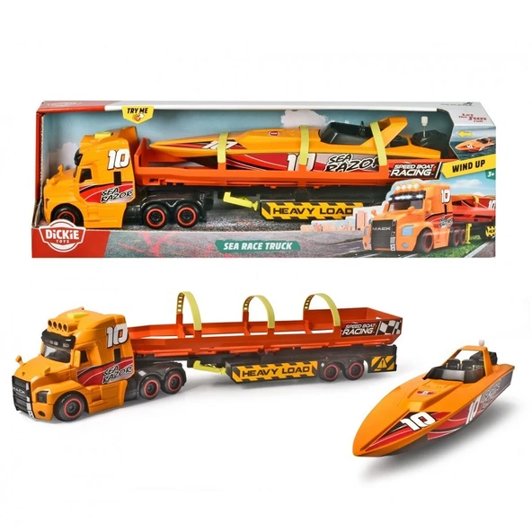 YUMURCAK TOYZ 203747009 Dickie, Deniz Yarışı Kamyonu 41cm Kız Erkek Çocuk Oyuncak Eğitici Oyuncaklar ürün görseli 1