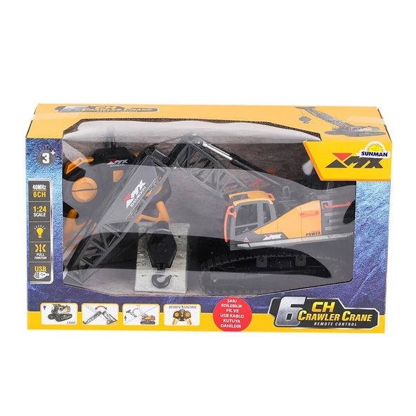 YUMURCAK TOYZ 5081 SUN-RST-RC İŞ MAKİNESİ 1 24 BULDOZER FF IŞIKLI 6CH 3 7V USB 40MHZ Kız Erkek Çocuk Oyuncak Eğiti ürün görseli 1