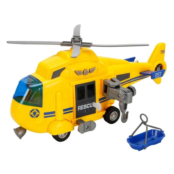 YUMURCAK TOYZ 1:16 Maxx Wheels Sesli ve Işıklı Helikopter Kız Erkek Çocuk Oyuncak Eğitici Oyuncaklar ürün görseli 1