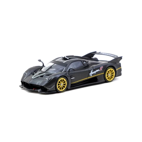 YUMURCAK TOYZ Tarmac Works 1/64 Pagani Huayra R Matt Black Carbon Fiber Kız Erkek Çocuk Oyuncak Eğitici Oyuncaklar ürün görseli 1