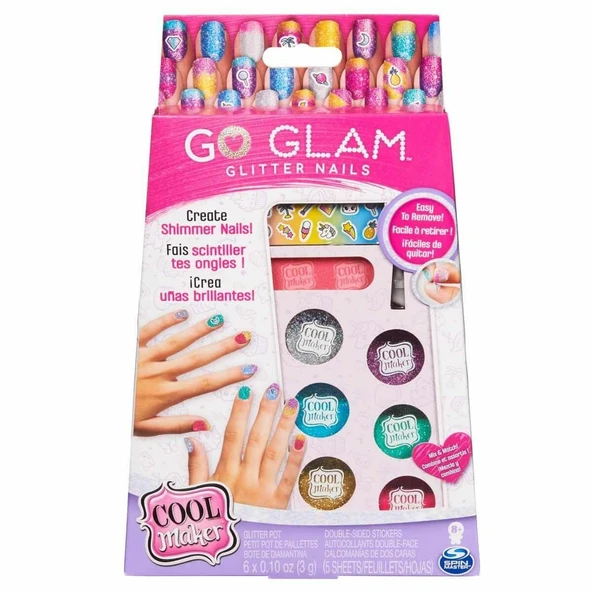 YUMURCAK TOYZ 26329 Cool Maker Go Glam Işıltılı Tırnaklar Kız Erkek Çocuk Oyuncak Eğitici Oyuncaklar ürün görseli 1