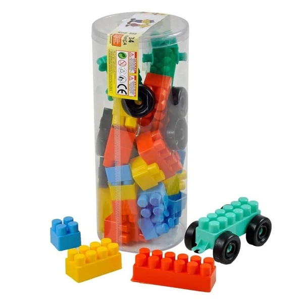 YUMURCAK TOYZ 34 PARÇA BLOK SET Kız Erkek Çocuk Oyuncak Eğitici Oyuncaklar ürün görseli 1