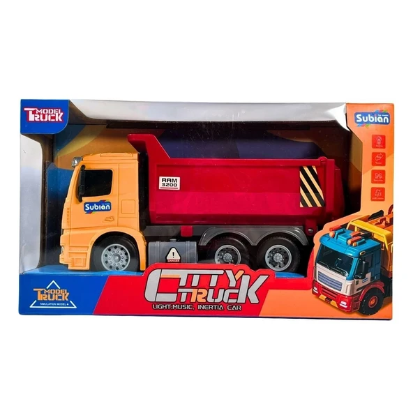 YUMURCAK TOYZ Pilli Sesli Kamyon Kız Erkek Çocuk Oyuncak Eğitici Oyuncaklar ürün görseli 1
