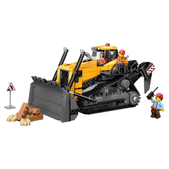 YUMURCAK TOYZ LEGO City Sarı Buldozer 60466 Kız Erkek Çocuk Oyuncak Eğitici Oyuncaklar ürün görseli 1