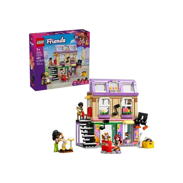 YUMURCAK TOYZ 42653 Lego Friends Müzik Mağazası 483 parça +7 yaş Kız Erkek Çocuk Oyuncak Eğitici Oyuncaklar ürün görseli 1