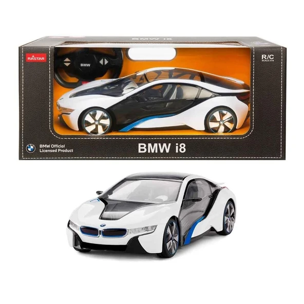 YUMURCAK TOYZ UZAKTAN KUMANDALI 1/14 BMW İ8 2.4 GHZ IŞIKLI BEYAZ Kız Erkek Çocuk Oyuncak Eğitici Oyuncaklar ürün görseli 1