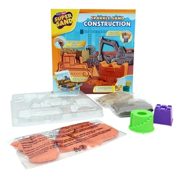 YUMURCAK TOYZ SUPER SAND CONSTRUCTION Kız Erkek Çocuk Oyuncak Eğitici Oyuncaklar ürün görseli 1