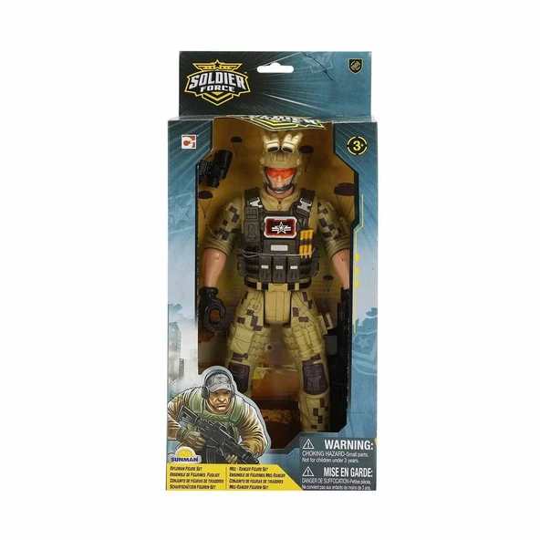 YUMURCAK TOYZ Soldier Force Asker Figür 32cm Kız Erkek Çocuk Oyuncak Eğitici Oyuncaklar ürün görseli 1