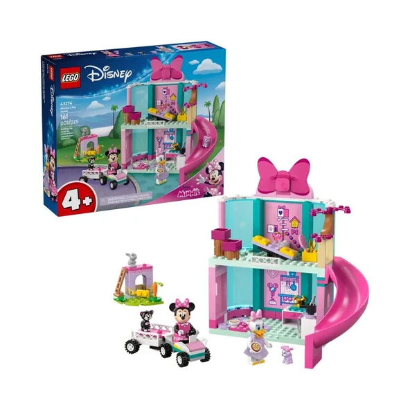 YUMURCAK TOYZ 43274 Lego Disney Minnie'nin Evcil Hayvan Oteli 161 parça +4 yaş Kız Erkek Çocuk Oyuncak Eğitici Oyu ürün görseli 1
