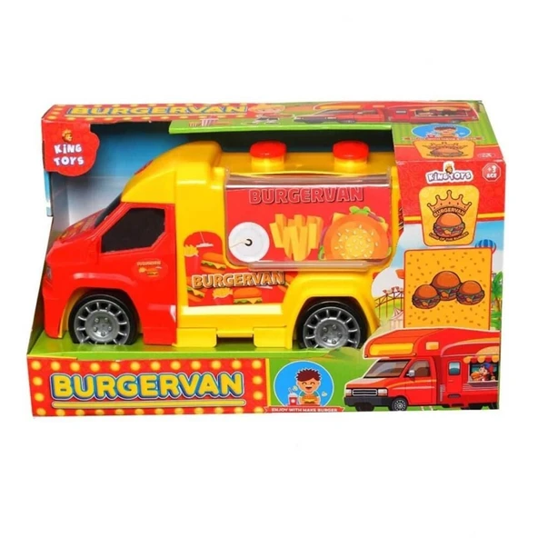 YUMURCAK TOYZ BURGERVAN ARAÇ Kız Erkek Çocuk Oyuncak Eğitici Oyuncaklar ürün görseli 1