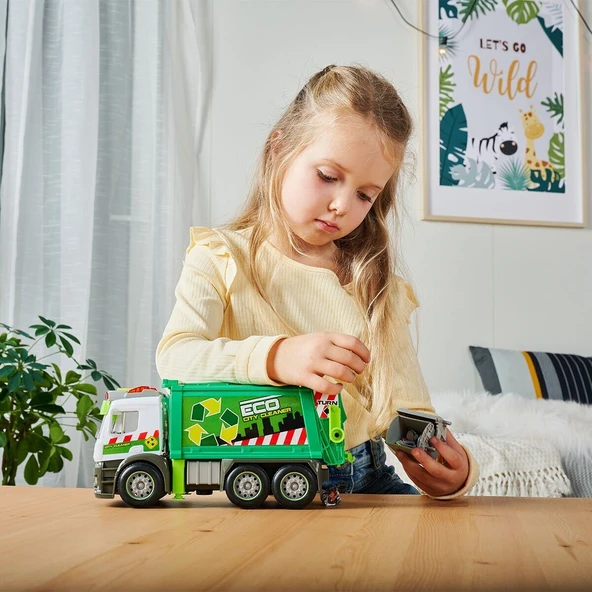YUMURCAK TOYZ 203745014 Dickie Aksiyon Çöp Kamyonu Kız Erkek Çocuk Oyuncak Eğitici Oyuncaklar ürün görseli 1