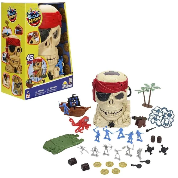 YUMURCAK TOYZ KORSAN OYUN SET BUCKET MASTER KAFATASI Kız Erkek Çocuk Oyuncak Eğitici Oyuncaklar ürün görseli 1