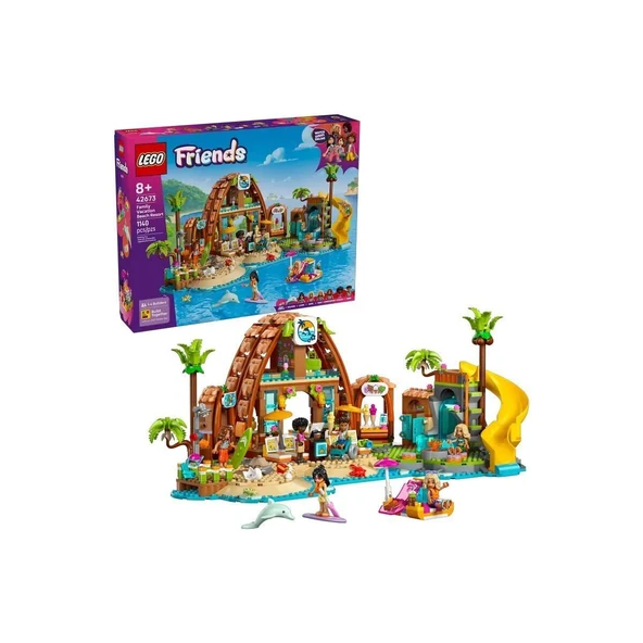 YUMURCAK TOYZ 42673 Lego Friends Tatil Köyü 1140 parça +8 yaş Kız Erkek Çocuk Oyuncak Eğitici Oyuncaklar ürün görseli 1