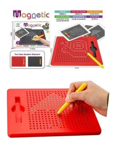 YUMURCAK TOYZ YM2021-5 380 METAL TOPLU ÖRNEK KARTLI MAGNETİC BOARD K.Ç Kız Erkek Çocuk Oyuncak Eğitici Oyuncaklar ürün görseli 1